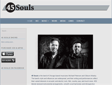 Tablet Screenshot of 45souls.com